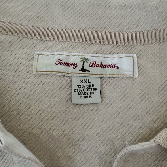 Tommy Bahama Long Sleeve 100% Silk Shirt - Picture 5 of 6